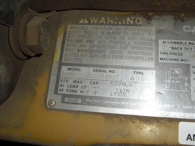 cat forklift serial number lookup