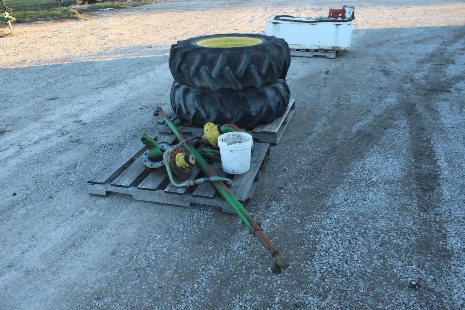 John Deere Combine Rear Axle Spindles, Tires And Rims BigIron Auctions