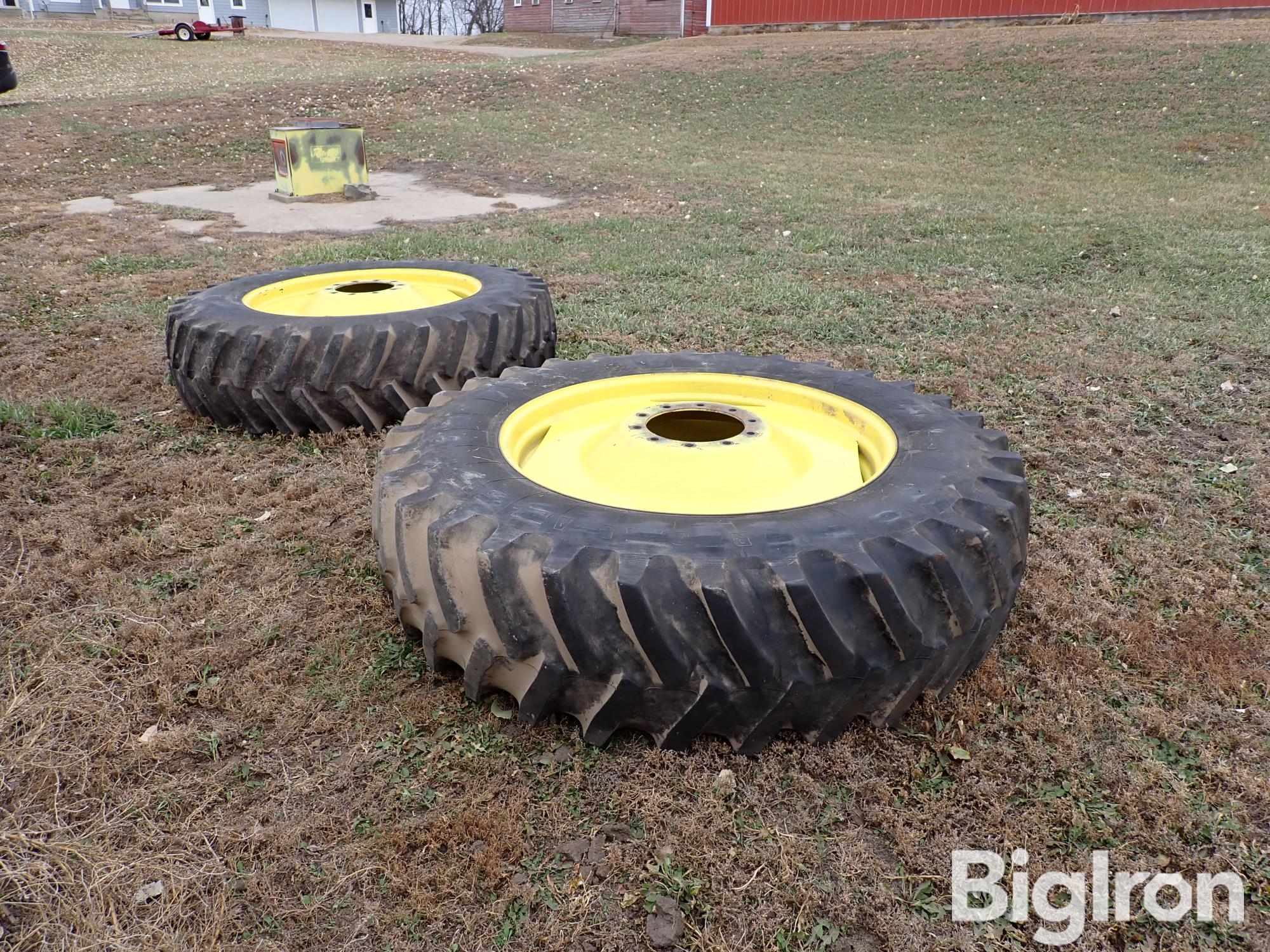 Firestone 18.4-42 Dual Tires W/John Deere 10 Bolt Rims BigIron Auctions