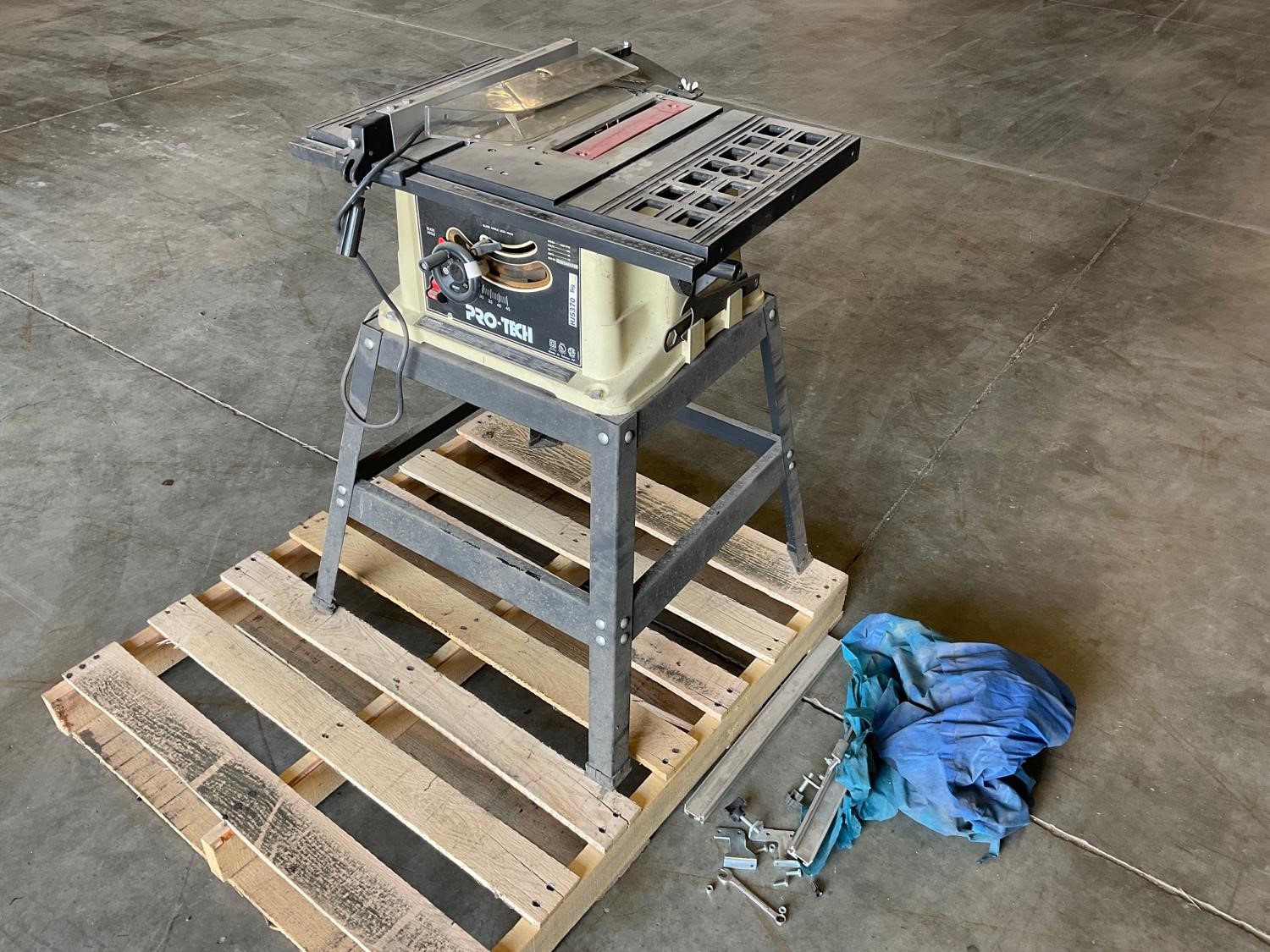 Pro Tech 10” Table Saw Bigiron Auctions