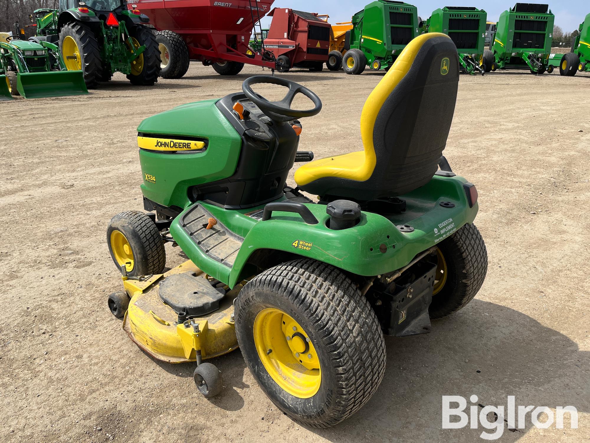 John Deere X Lawn Tractor W Mower Deck Bigiron Auctions