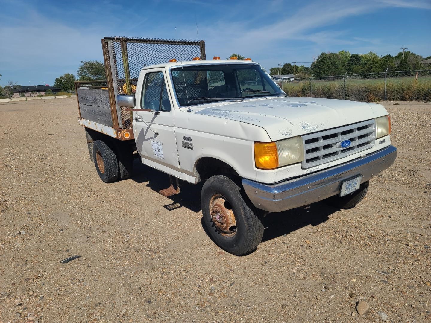 1991 Ford F350 4x4 Dually Signage Utility Truck BigIron Auctions