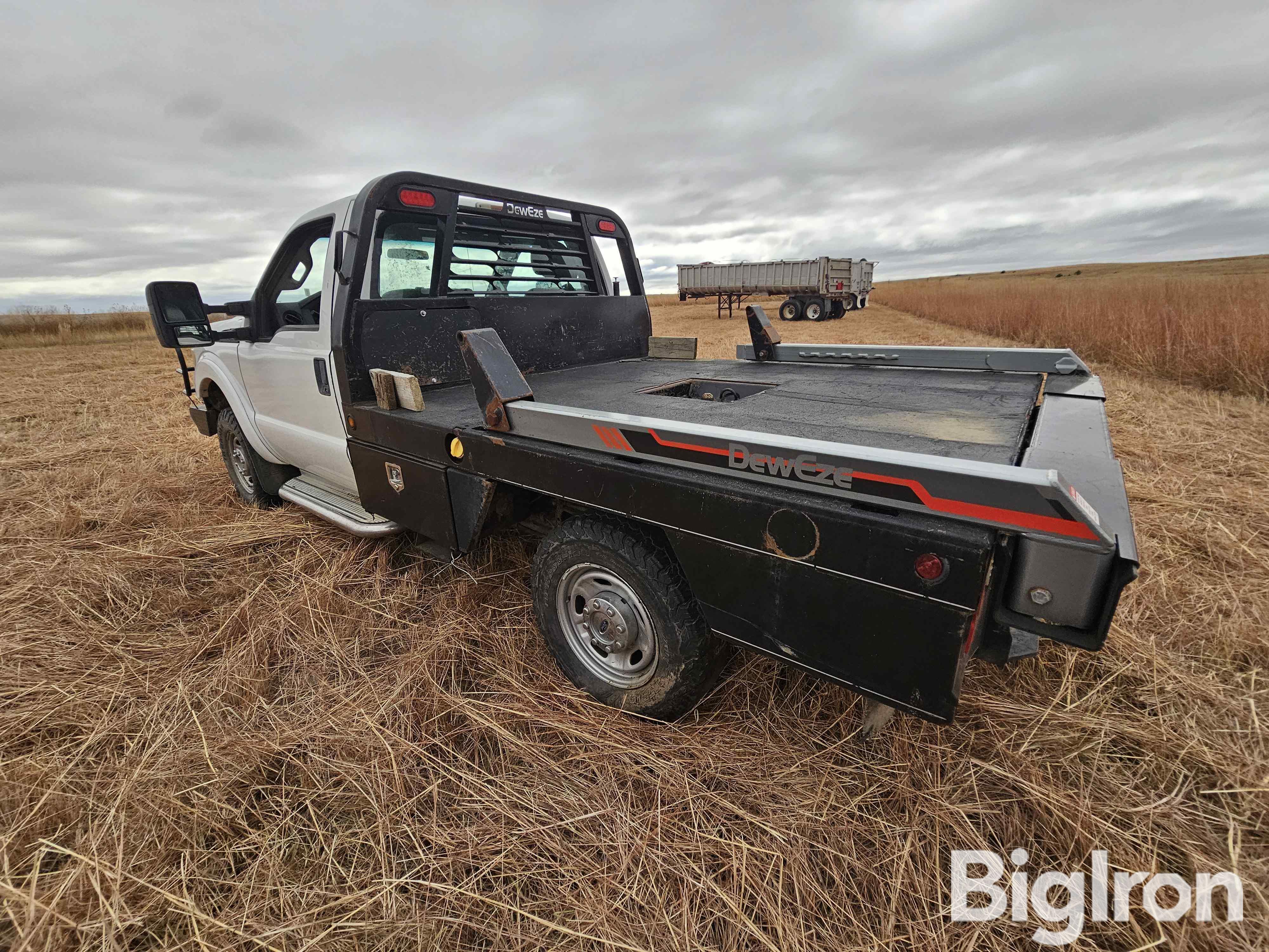 2013 Ford F250 4x4 Flatbed Pickup W/DewEze Bale Bed BigIron Auctions