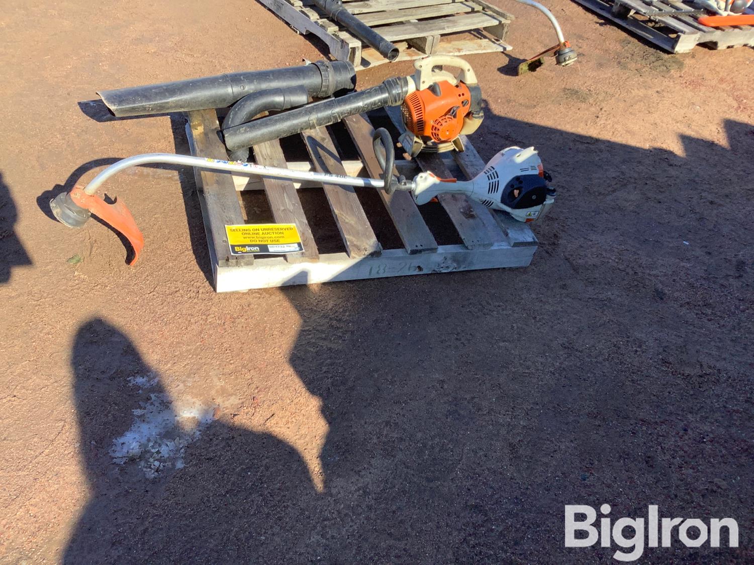 Stihl Fs40c Trimmer And Blower Bigiron Auctions