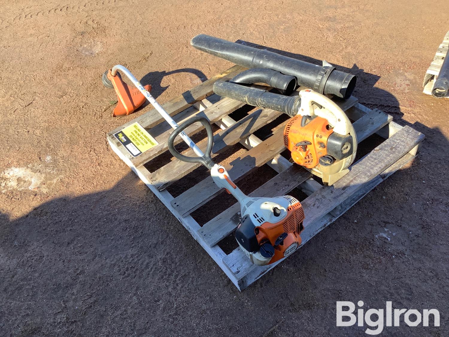 Stihl Fs40c Trimmer And Blower Bigiron Auctions