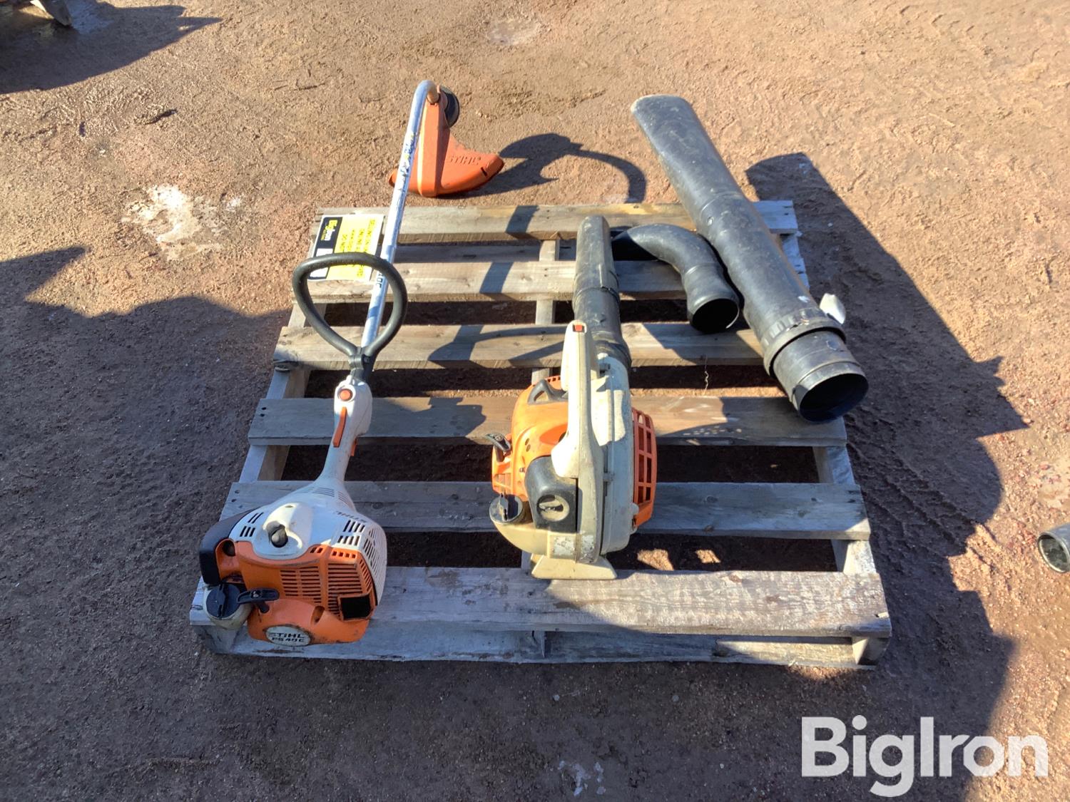 Stihl Fs40c Trimmer And Blower Bigiron Auctions