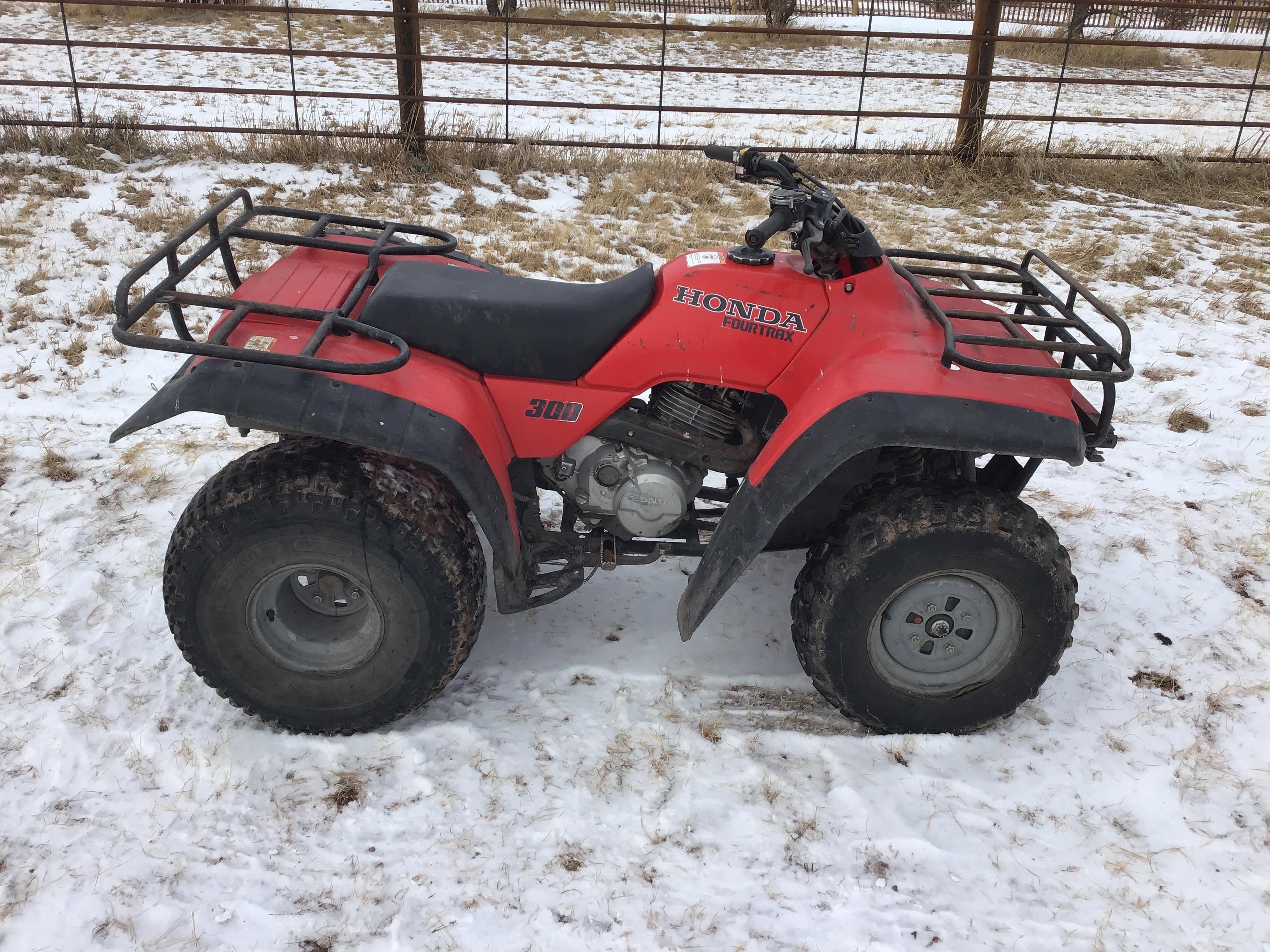 1998 Honda FourTrax 300 2WD 4-Wheeler ATV BigIron Auctions