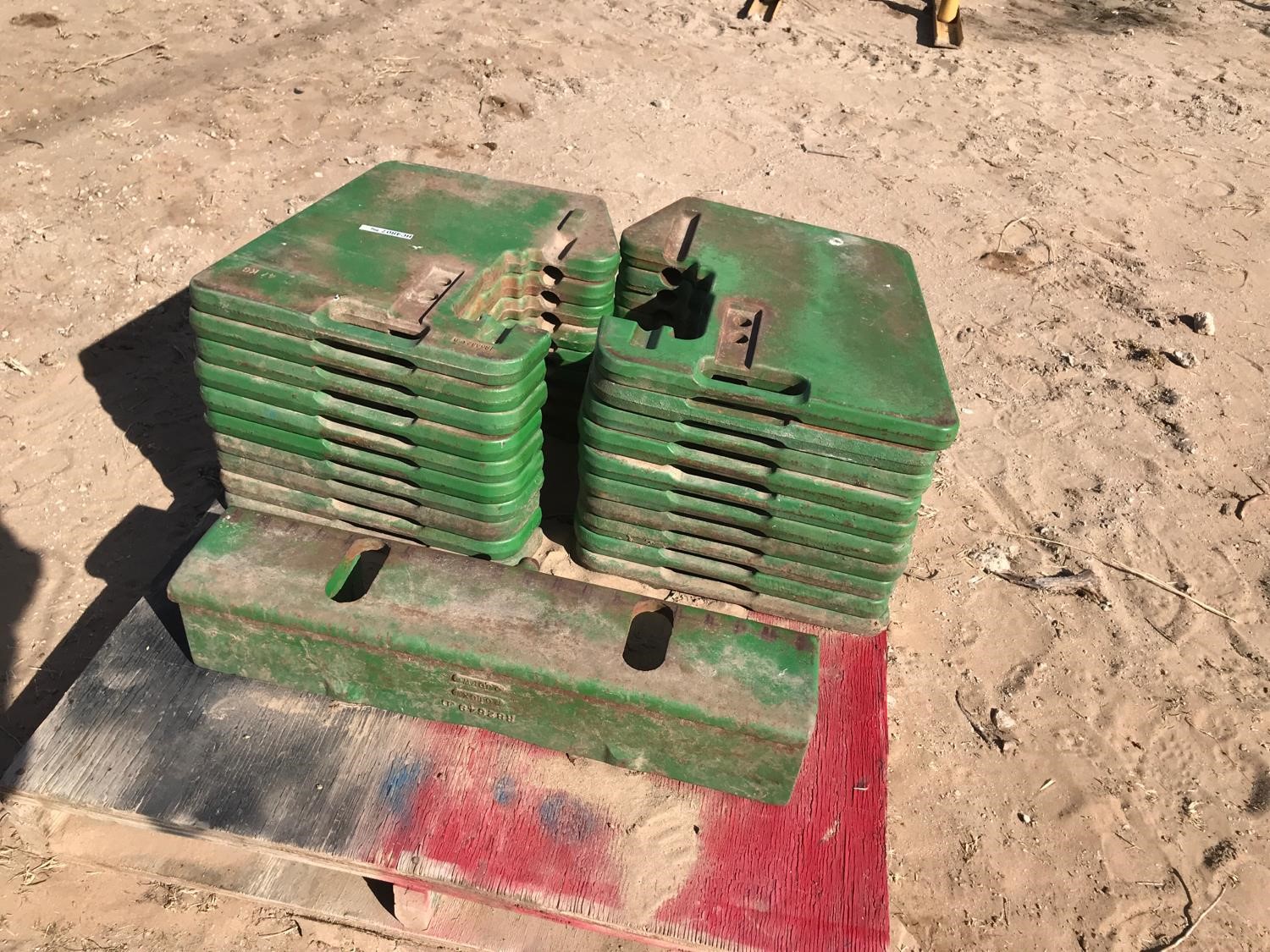 John Deere Tractor Front Suitcase Weights W/Mount BigIron Auctions