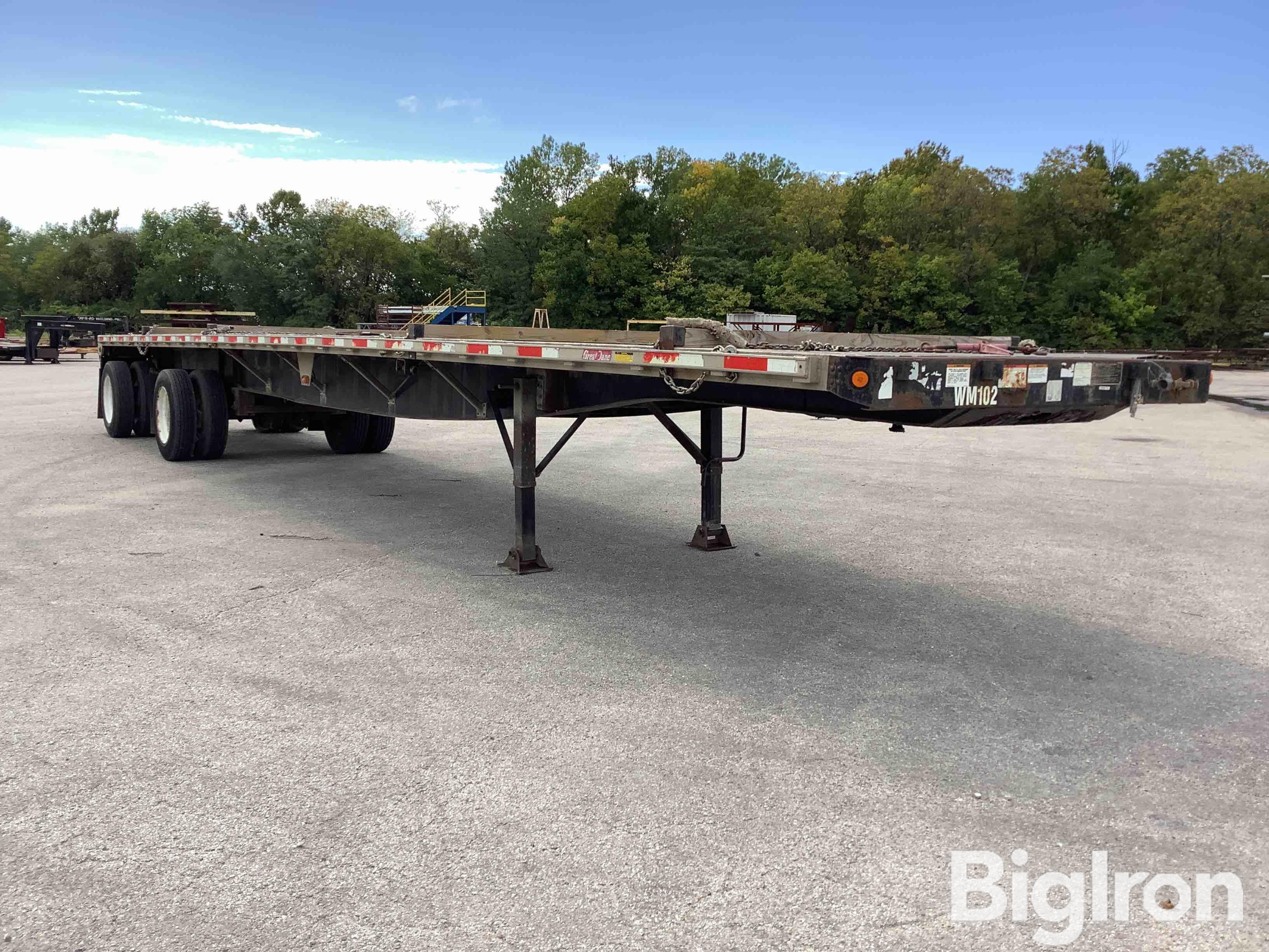 2001 Great Dane GHLWSAR248 48 T A Spread Axle Flatbed Trailer BigIron   2000greatdaneghlwsar24848ftflatbedtrailer 603c1afacaca4b4ca7c9e439b7f69910 