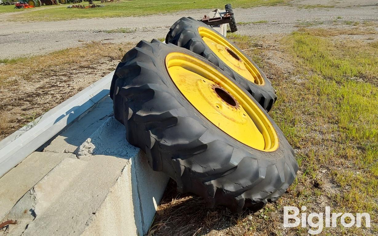 Goodyear 15.5-38 Traction Lug Tires On 9-lug Steel Wheels Bigiron Auctions