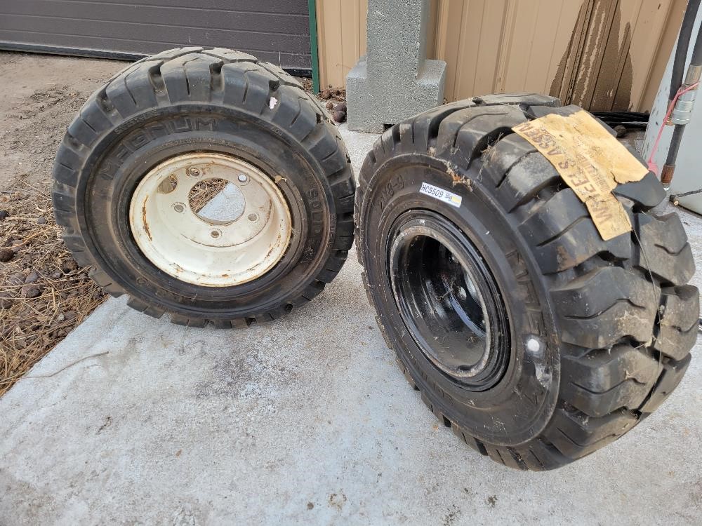 Magnum Solid Core 21X8-9 Tires & Rims BigIron Auctions