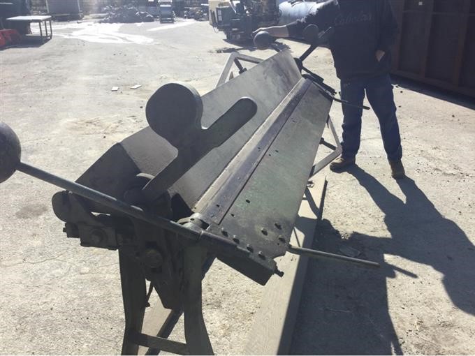 Chicago Steel Sheet Metal Bending Brake Bigiron Auctions 2766