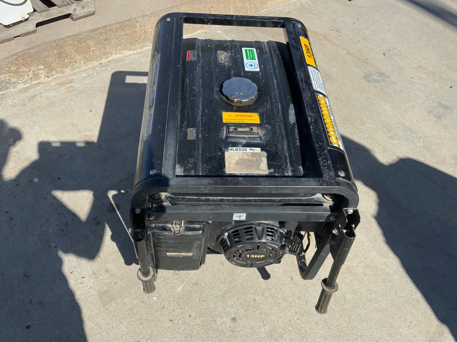 Cummins 6500 Watt Generator BigIron Auctions