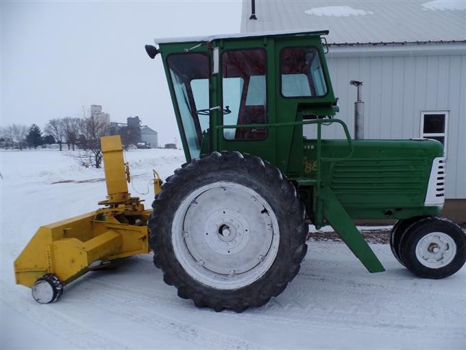 1947-1954 Oliver 88 Tractor And Snow Blower BigIron Auctions