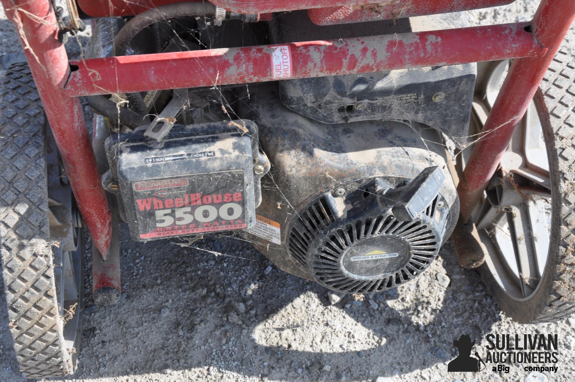 Generac Wheel House 5500 Generator BigIron Auctions