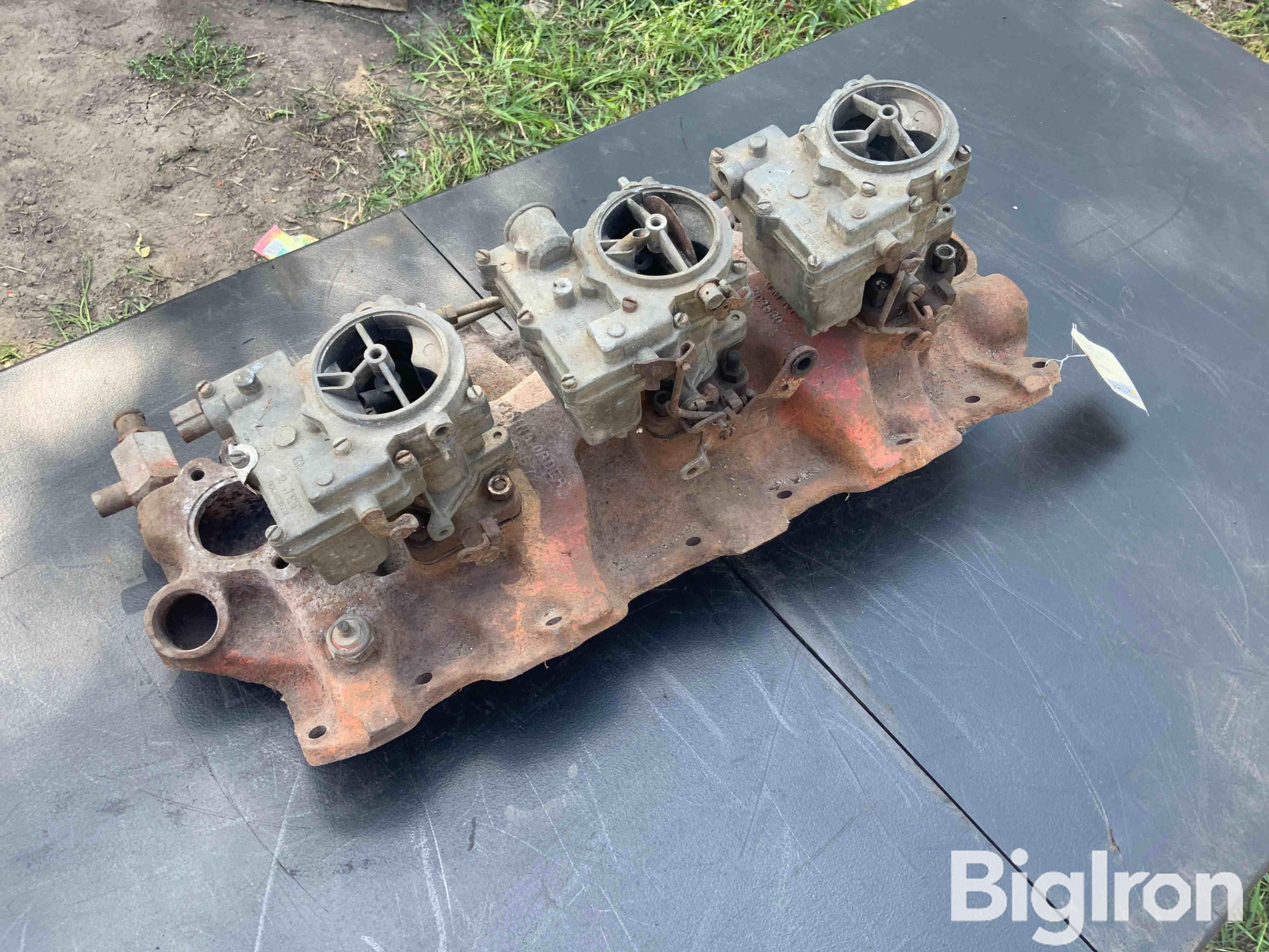 1960-61 Chevrolet 348ci Tri-Power Intake & Carbs BigIron Auctions