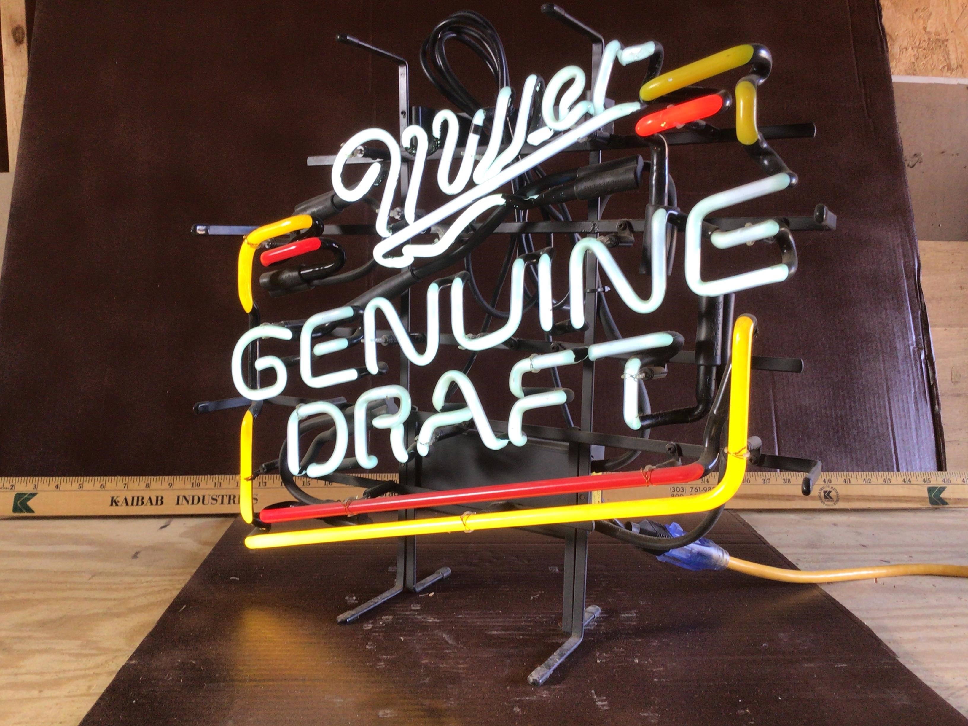 Miller Genuine Draft Neon Sign BigIron Auctions