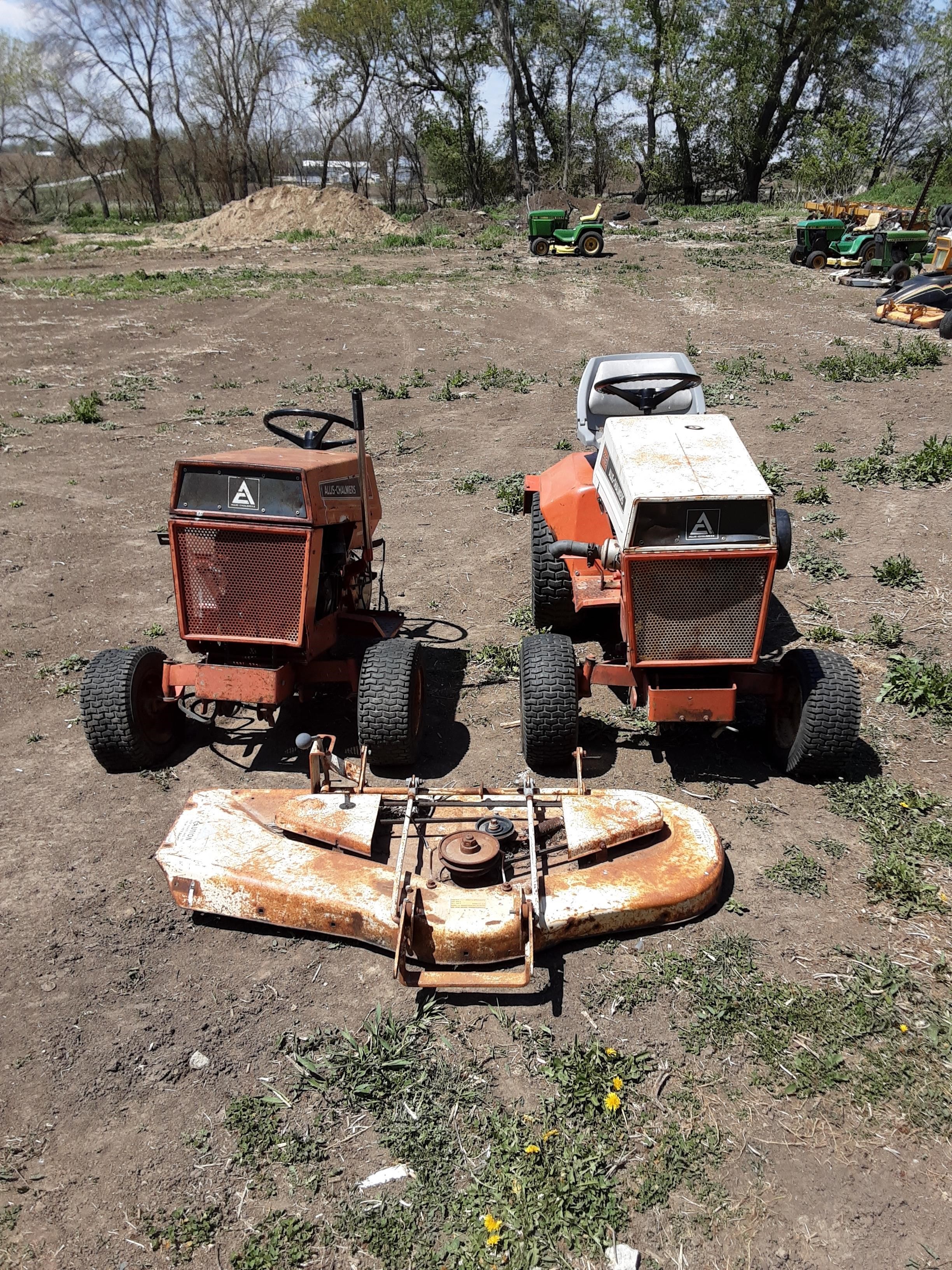 Allis Chalmers 416 Riding Mower 3 pt Tiller 410 Parts Mower