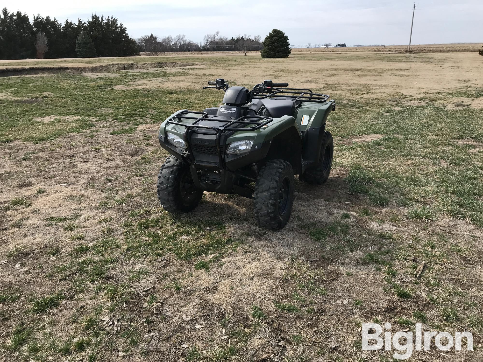 2018 Honda Rancher TRX420 4x4 ATV BigIron Auctions