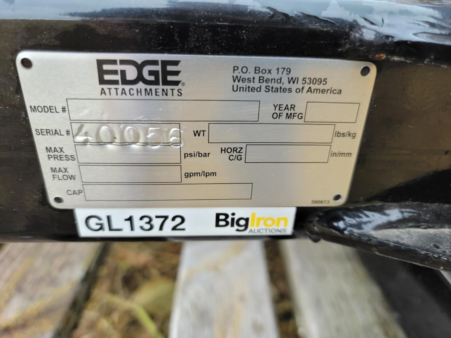 EDGE Post Pounder Skid Steer Attachment BigIron Auctions