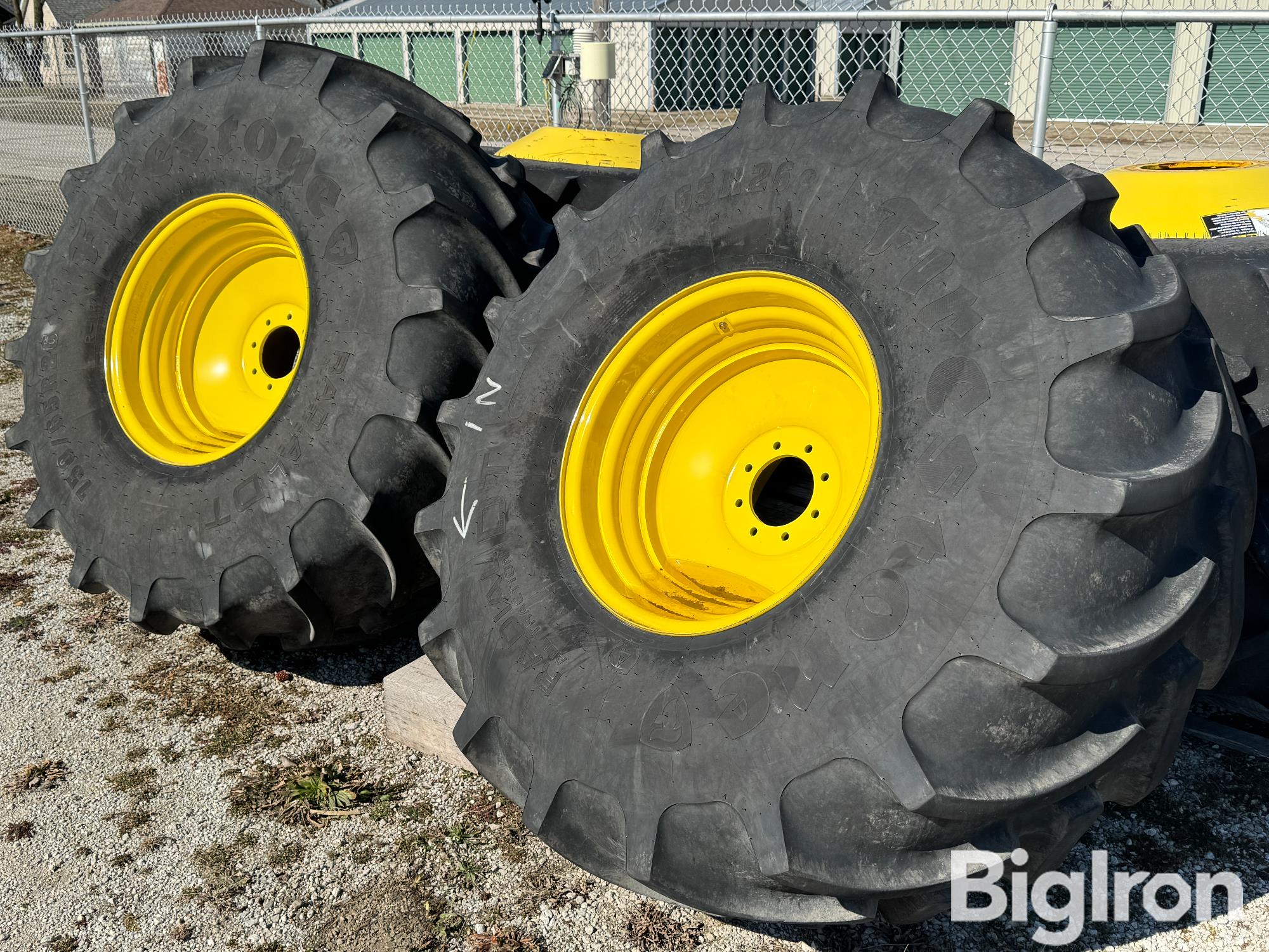 Firestone 750 65r26 Tires On John Deere Combine Rims Bigiron Auctions