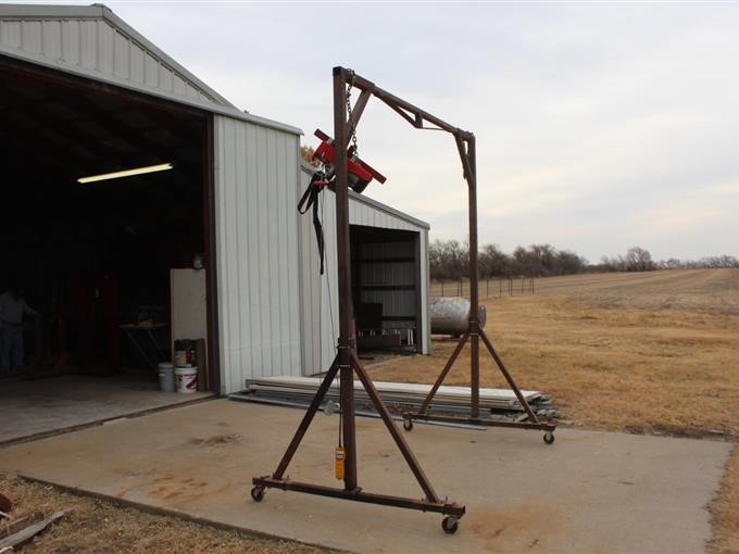 Shop Built Overhead Crane On Casters W/Electric Winch BigIron Auctions