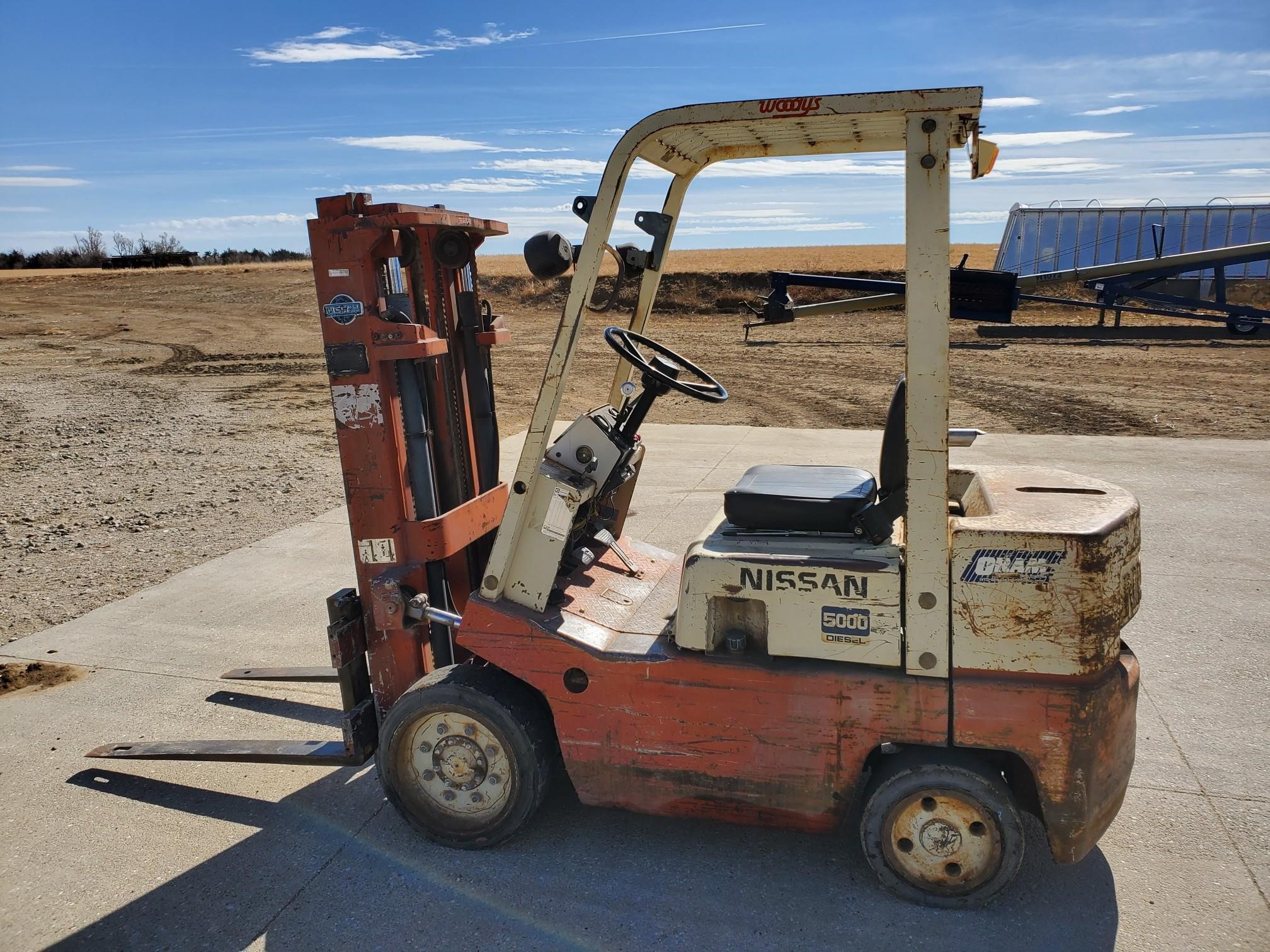 Nissan 5000 Forklift BigIron Auctions