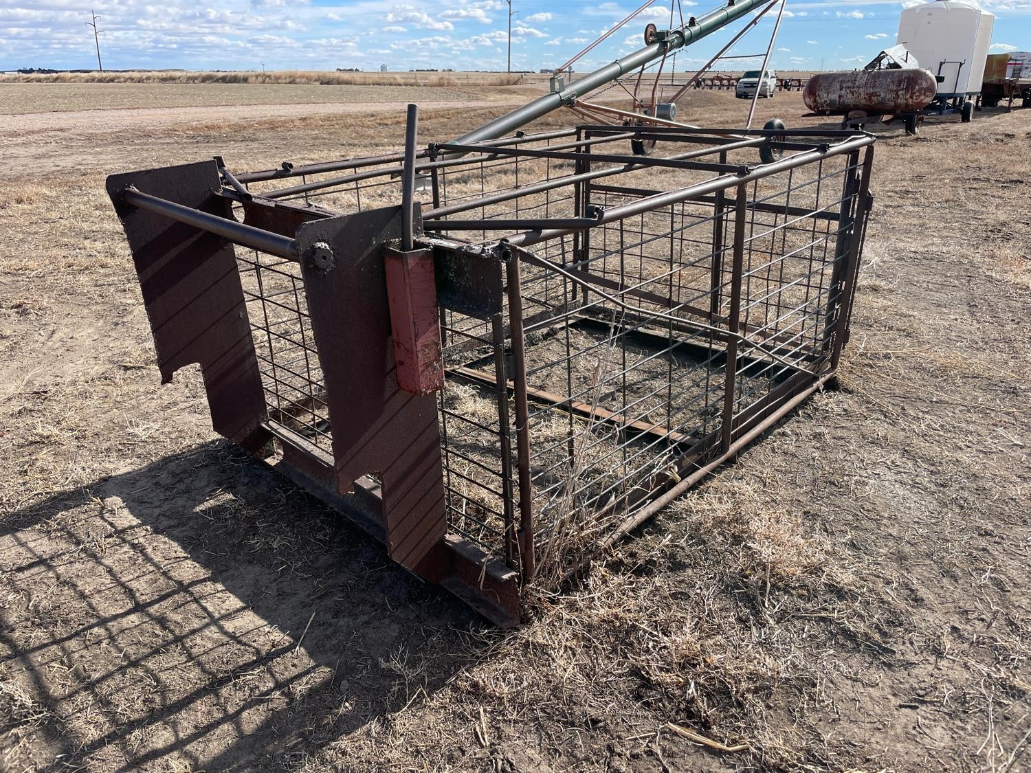 Custom Built 3-Pt Livestock Crate BigIron Auctions