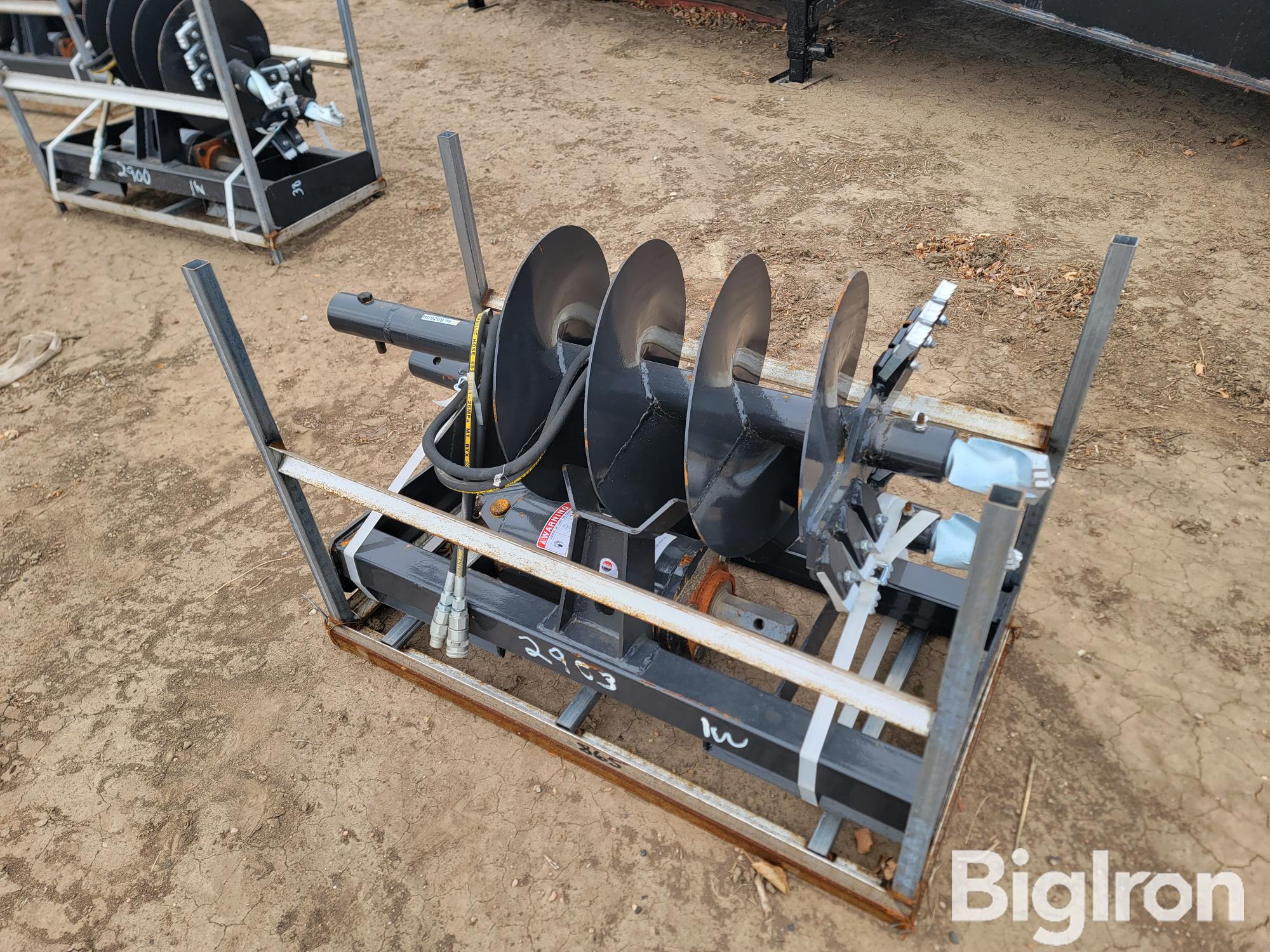 JCT Post Hole Auger Skid Steer Attachment BigIron Auctions