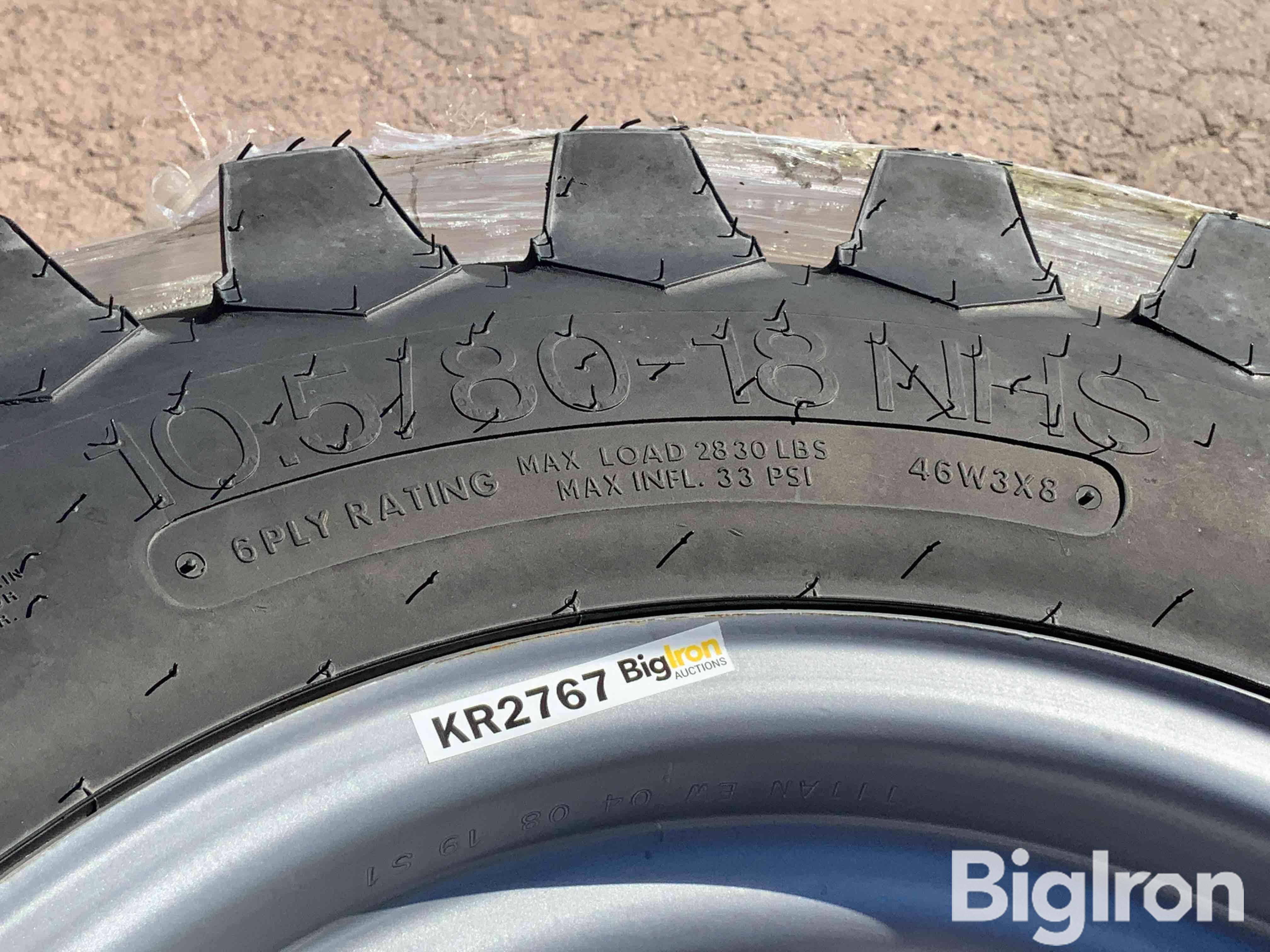 Titan 10.5/80-18 NHS Tires BigIron Auctions