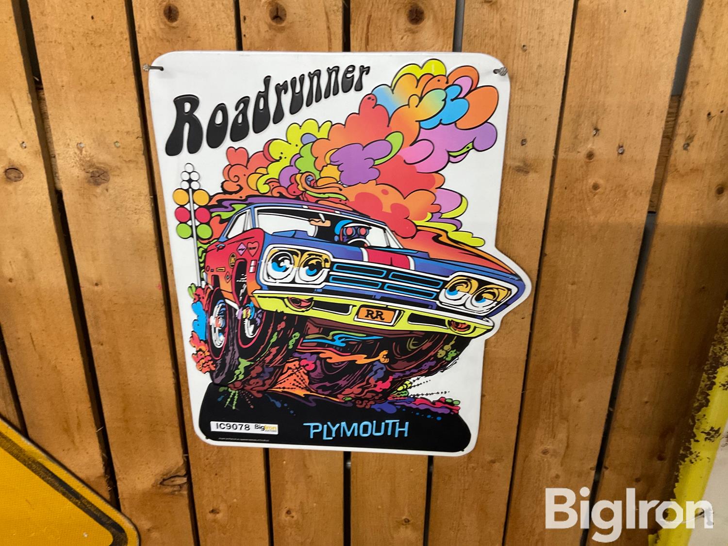 Plymouth Metal Road Runner Sign BigIron Auctions