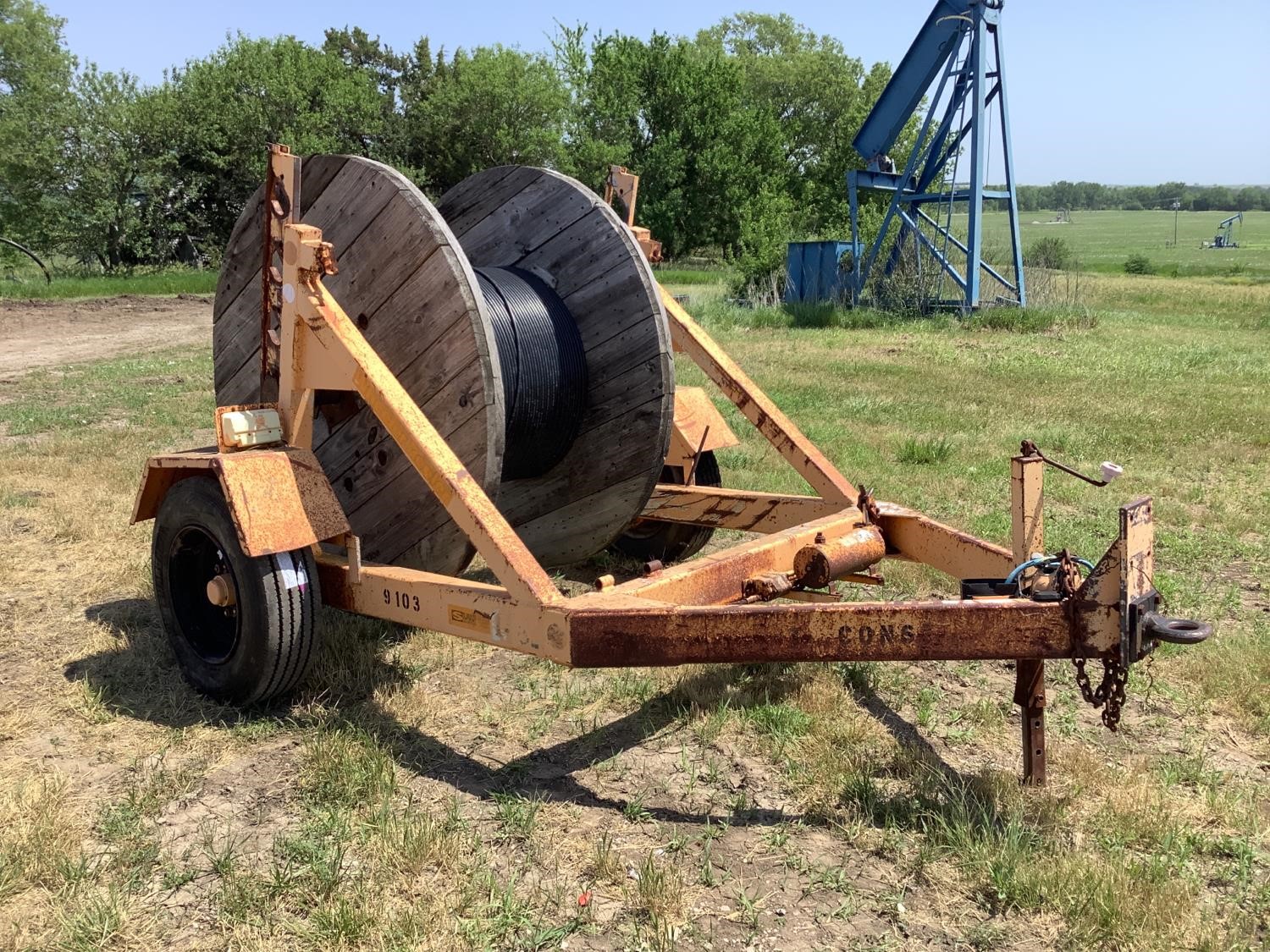 1997 Slabach Wheeler Reeler Cable Trailer BigIron Auctions