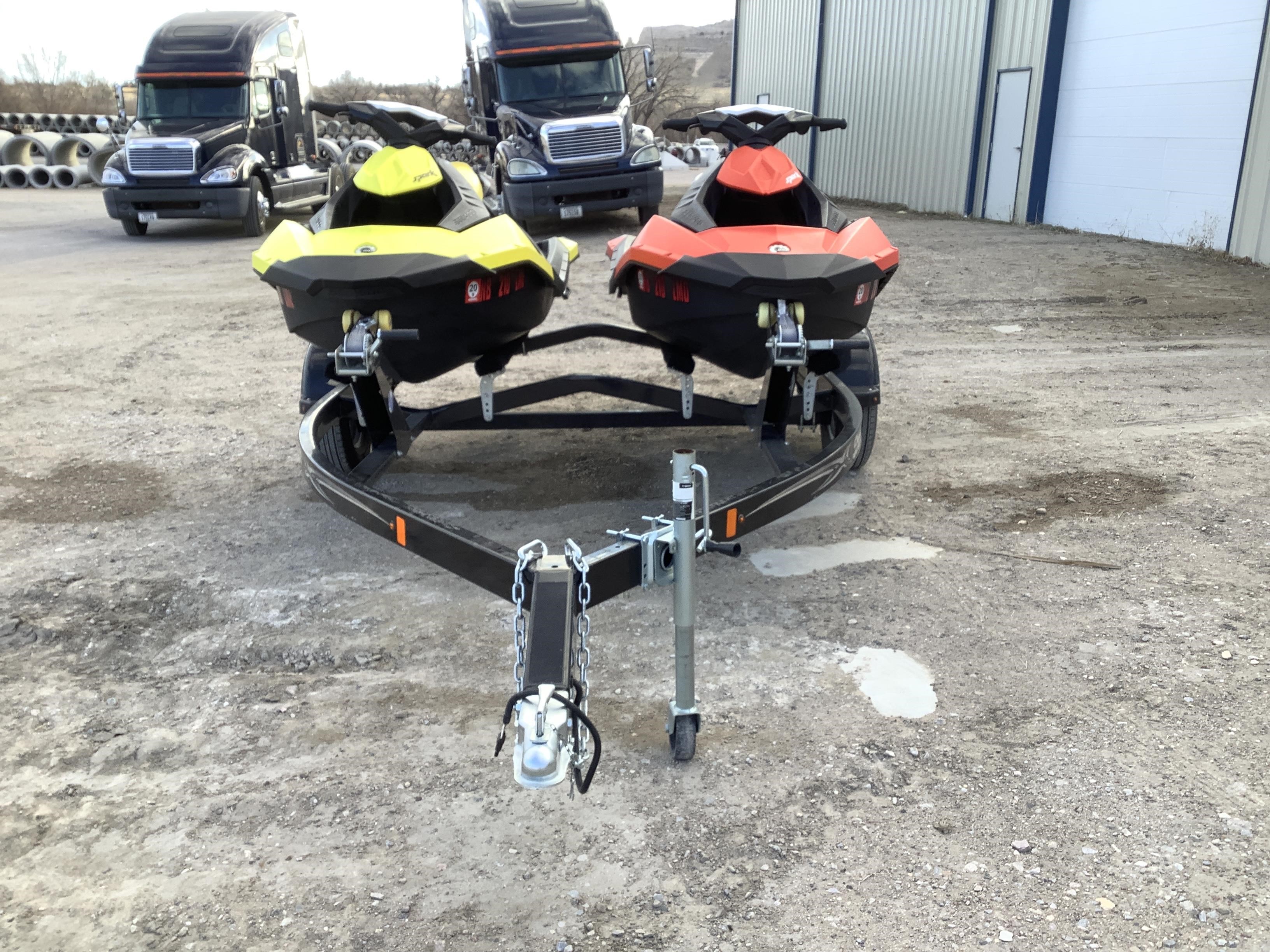 2017 Sea Doo Spark Jet Skis w/ 2019 Shore Land'r Trailer BigIron Auctions