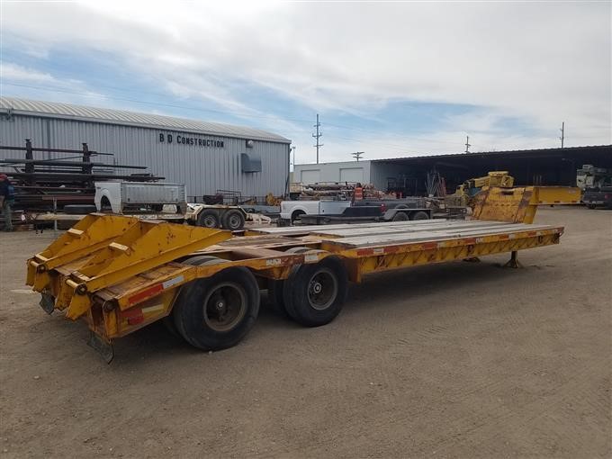 1980 Tsp Transport Lowboy Flatbed Trailer Bigiron Auctions