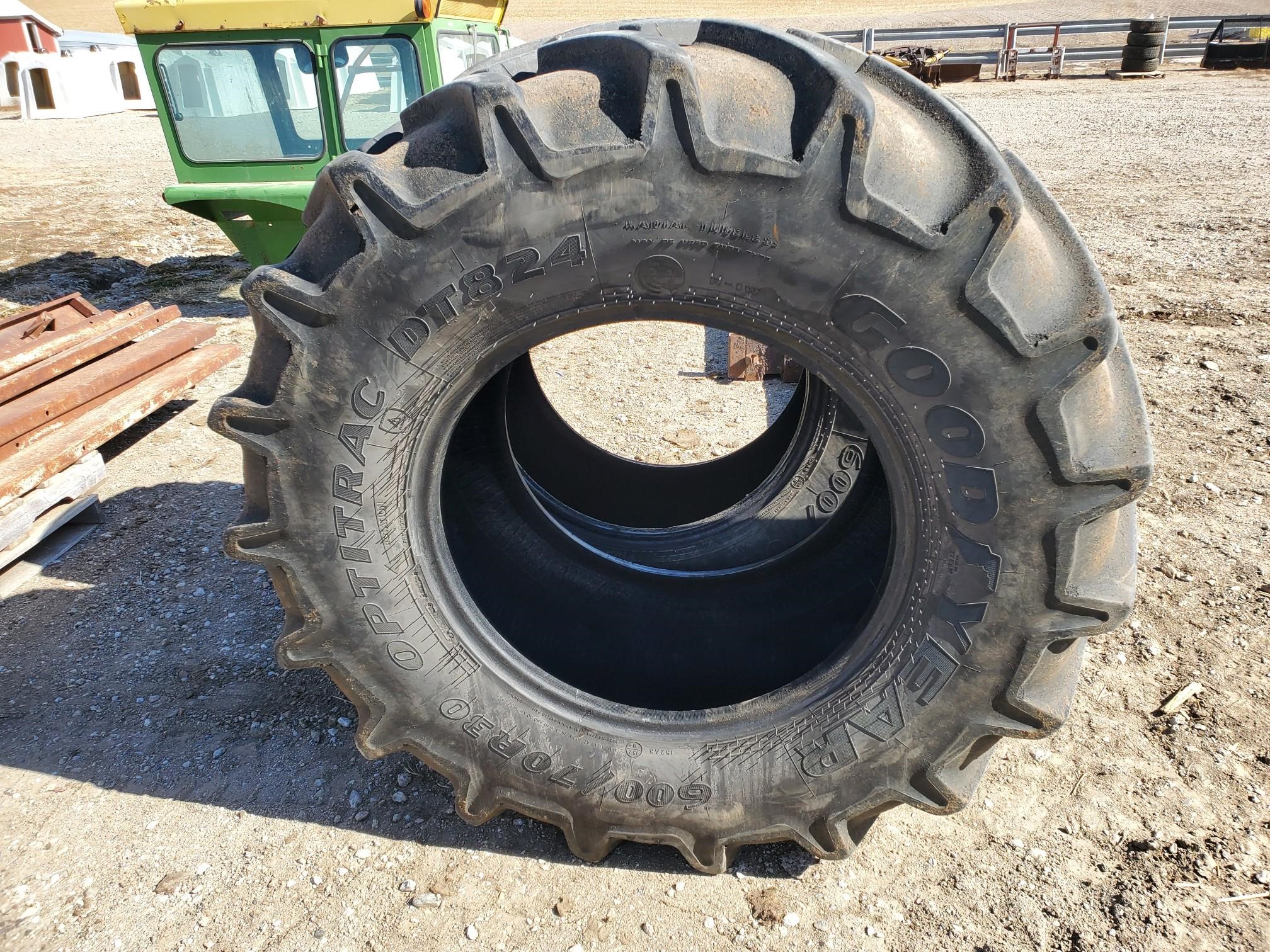 Goodyear Optitrac 600 70r30 Tires Bigiron Auctions