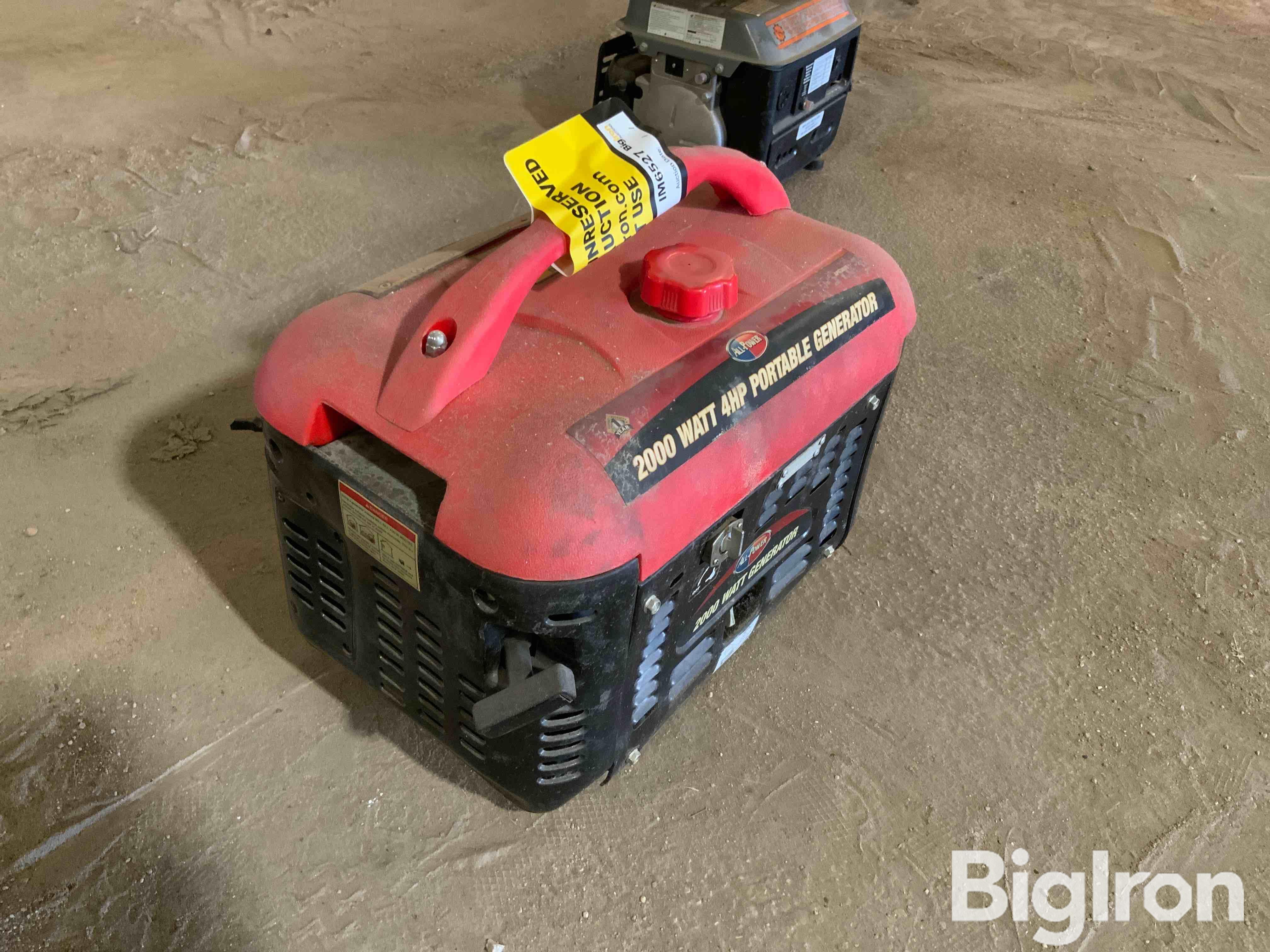 All-Power 2000 Generator BigIron Auctions