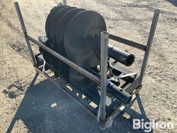 JCT Post Hole Auger Skid Steer Attachment BigIron Auctions