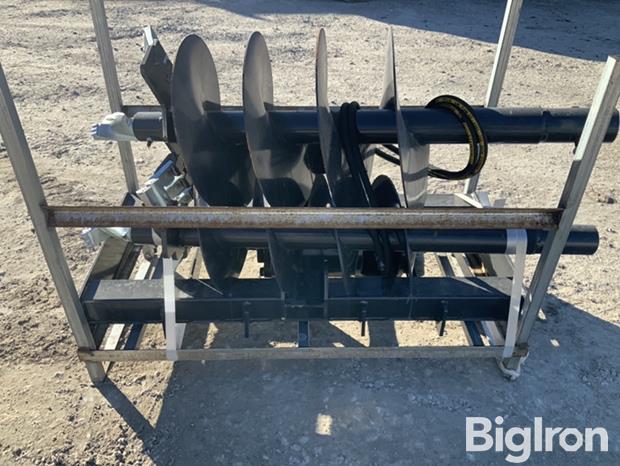 JCT Post Hole Auger Skid Steer Attachment BigIron Auctions