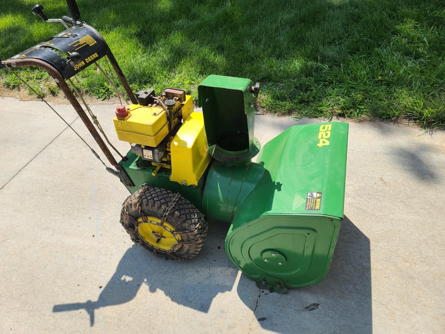 John Deere 524 Snow Blower BigIron Auctions