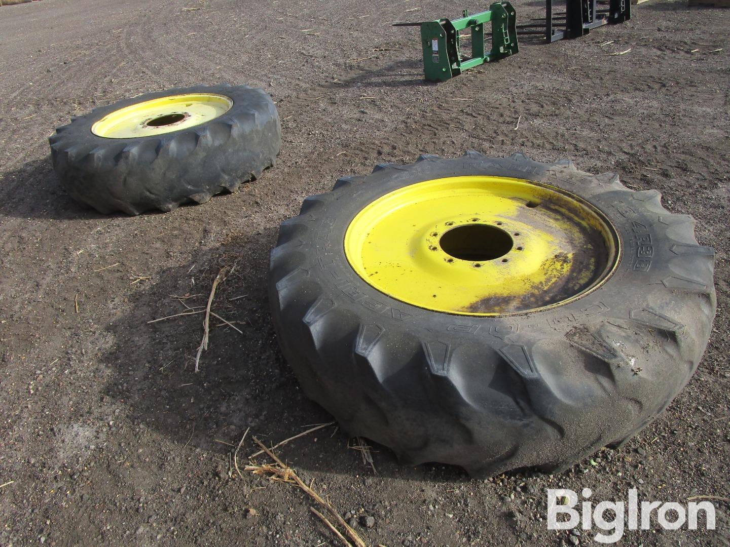 John Deere 18.4r38 Dual Tires And Rims Bigiron Auctions