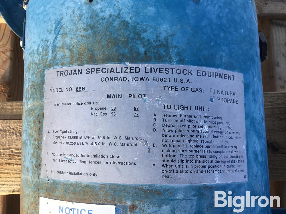 Trojan 66B Propane Tank Heaters BigIron Auctions