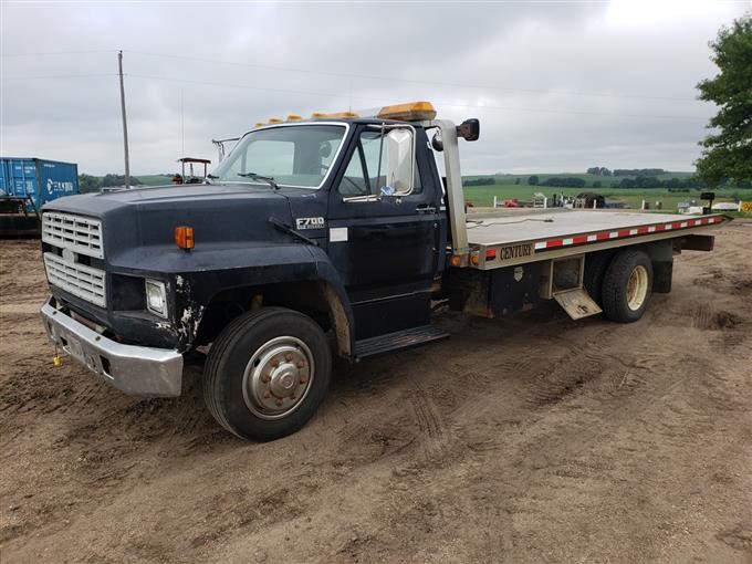 1994 Ford F700 Roll Back Flatbed Truck Bigiron Auctions