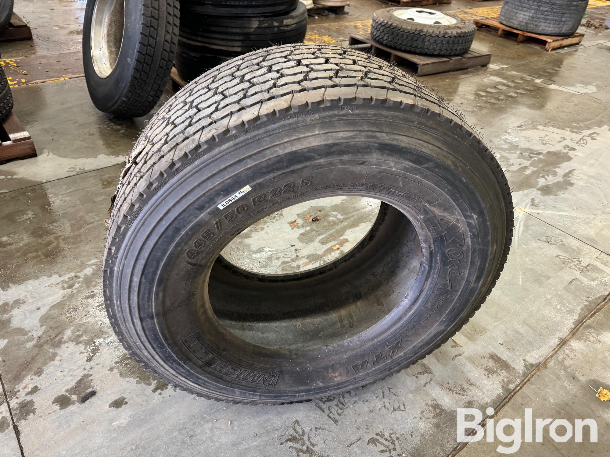 Michelin 445/50R22.5 Recap Wide Base Tire BigIron Auctions