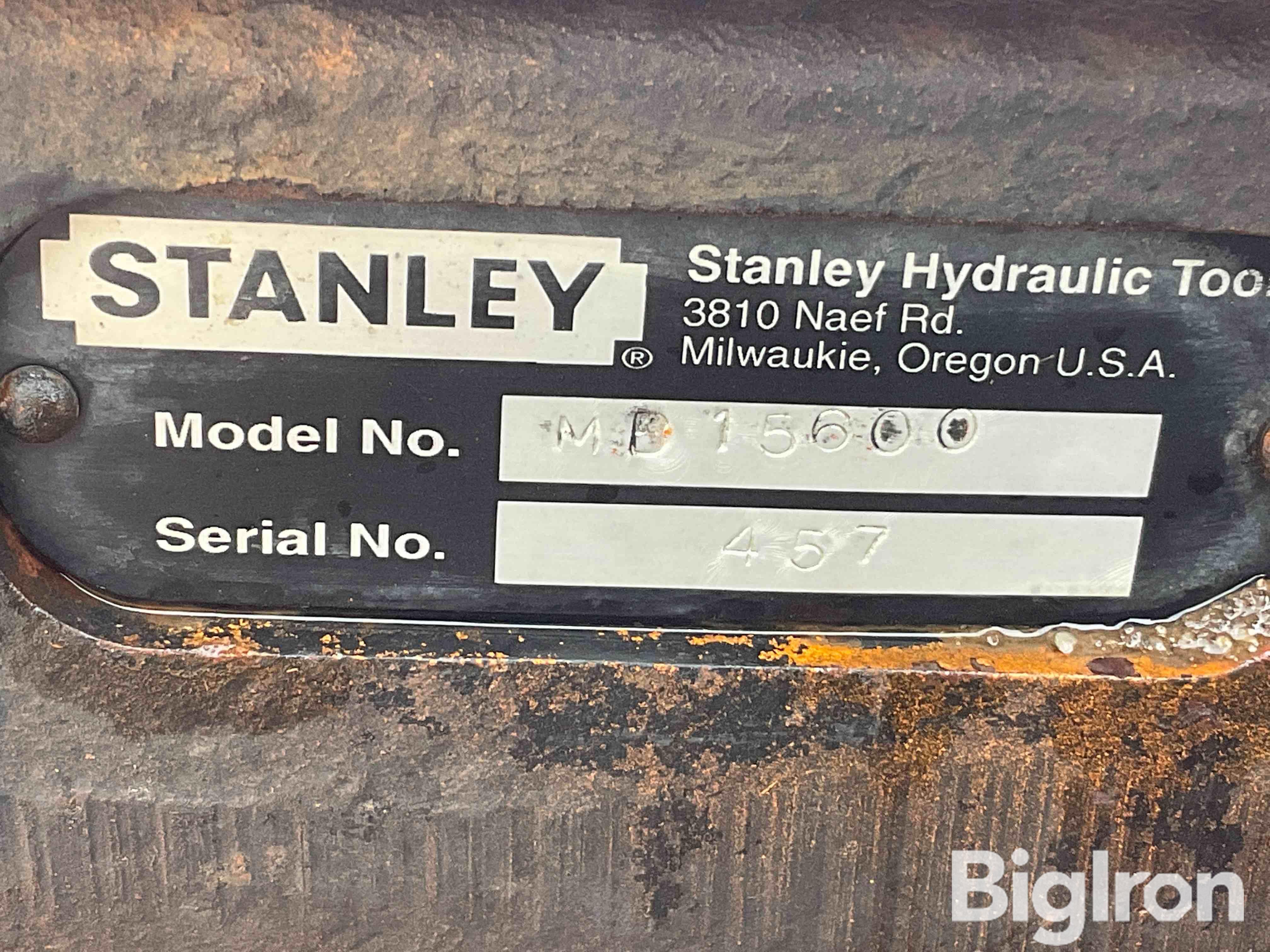 Stanley MB156 Mounted Hydraulic Breaker BigIron Auctions