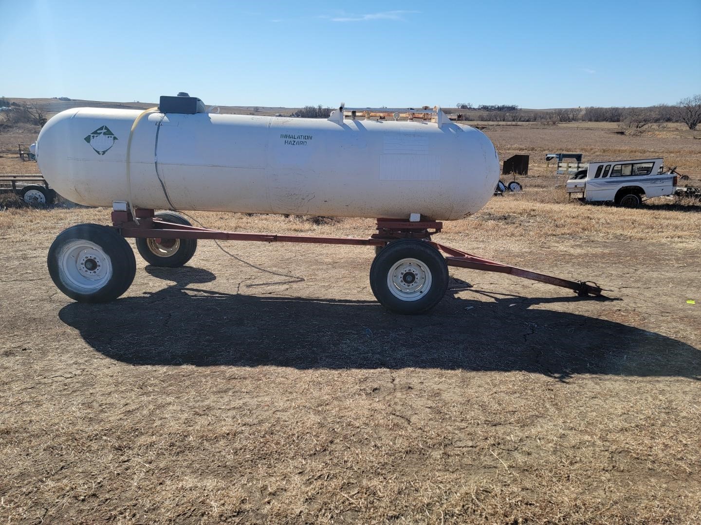 1000 Gallon Anhydrous Ammonia Tank & Trailer BigIron Auctions