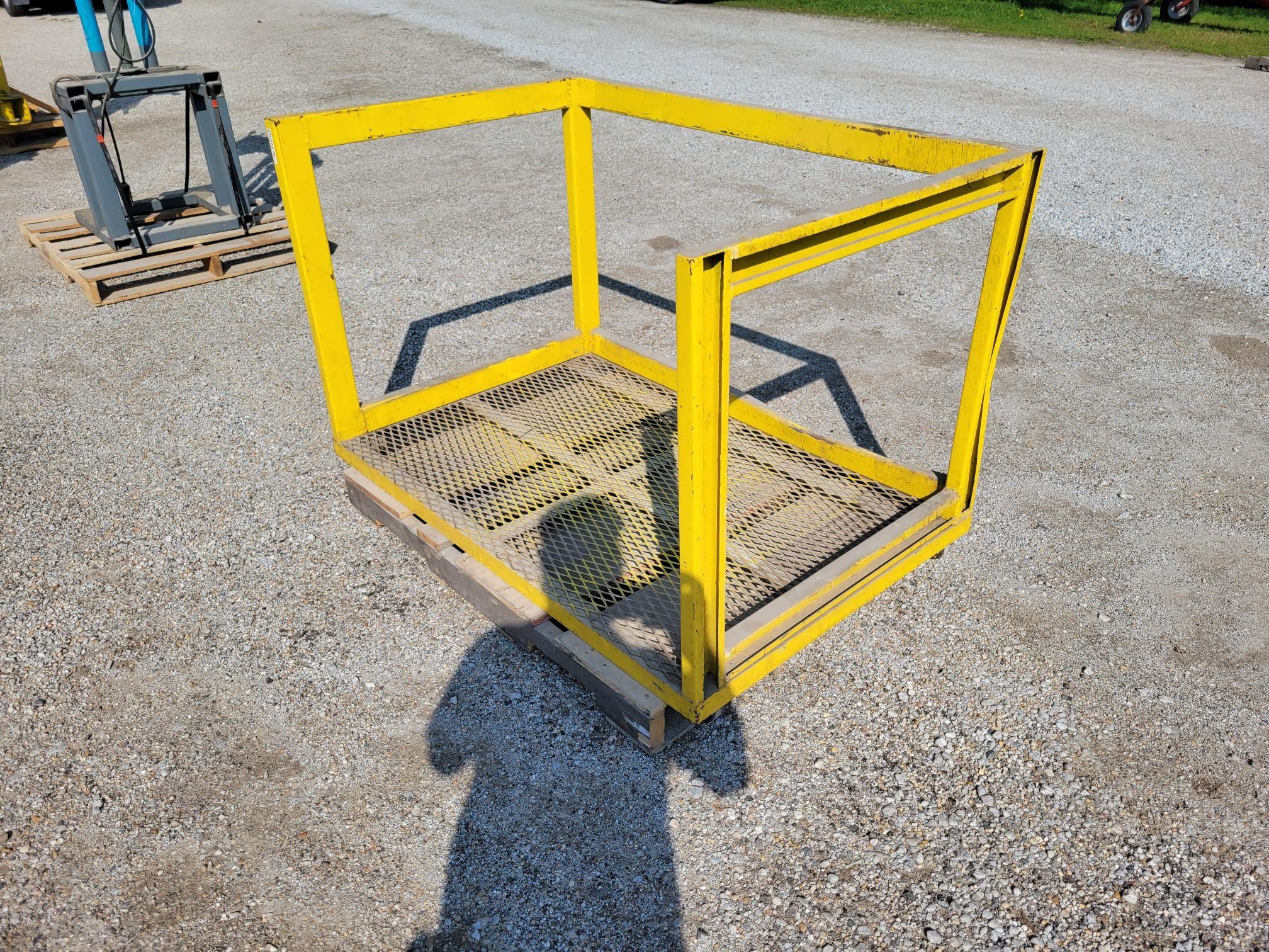 Yellow Storage Basket Bigiron Auctions