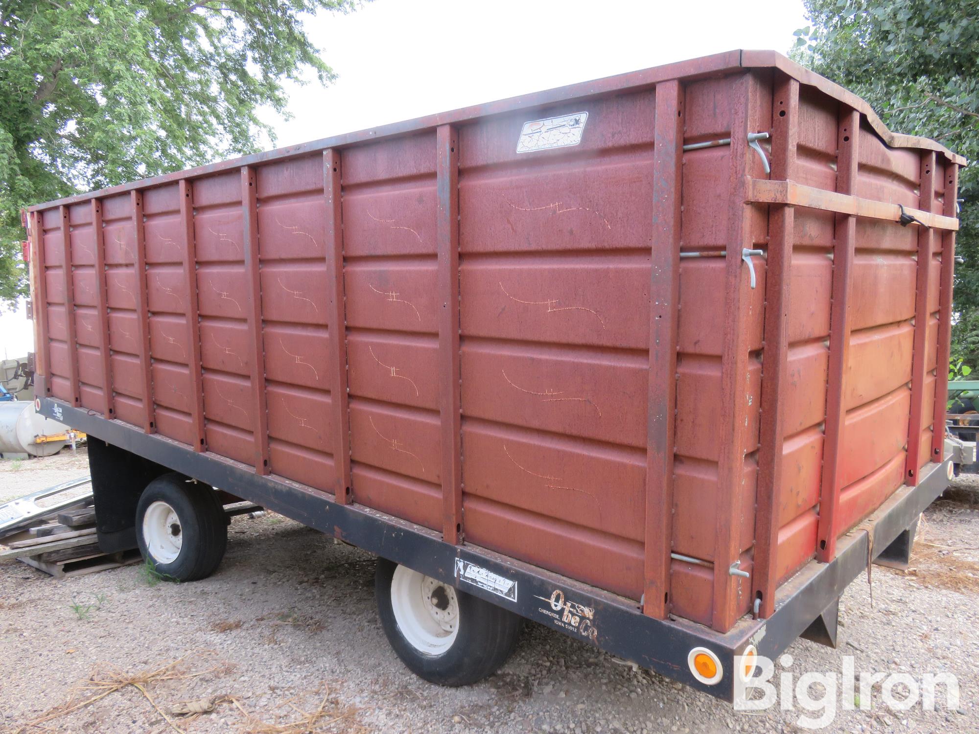 ObeCo 18 FT Truck Box With Hoist BigIron Auctions