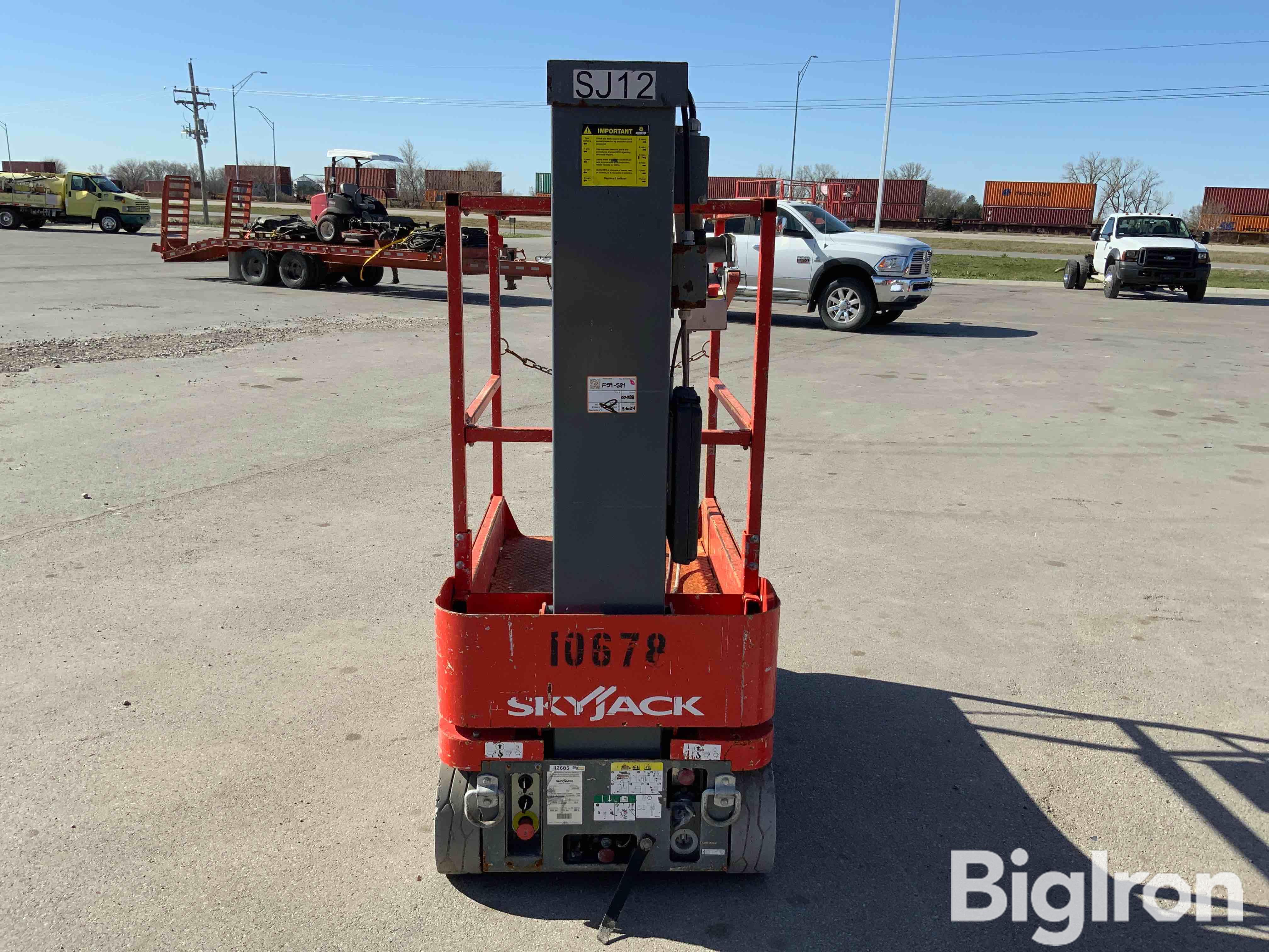 SkyJack SJ12 Electric Self-Propelled Vertical Manlift BigIron Auctions