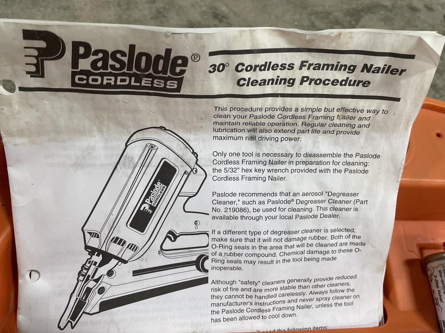 Paslode framing best sale nailer disassembly