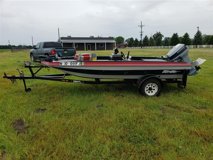 1987 Bomber 14' Fishing Boat With Trailer BigIron Auctions